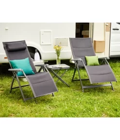 Siena Garden Camping Relaxstuhl XL Premium, Anthrazit -Gartenbedarf Geschäft 6603039 WE MO 001 SienaGardenCampingRelaxstuhlPremiumXLAnthrazit