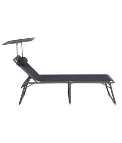 Siena Garden Campingliege Premium, Anthrazit, Ca. B69/H43/T200 Cm