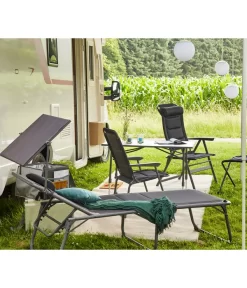 Siena Garden Campingliege Premium, Anthrazit, Ca. B69/H43/T200 Cm -Gartenbedarf Geschäft 6603047 WE MO 002 SienaGardenCampingliegePremiumAnthrazit
