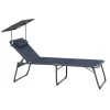Siena Garden Campingliege Premium, Blau, Ca. B69/H43/T200 Cm
