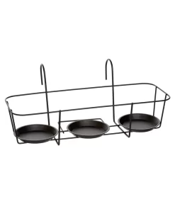 Dehner Metall-Balkonblumentopfhalter Triplo, Ca. B48,5/H20/T19 Cm
