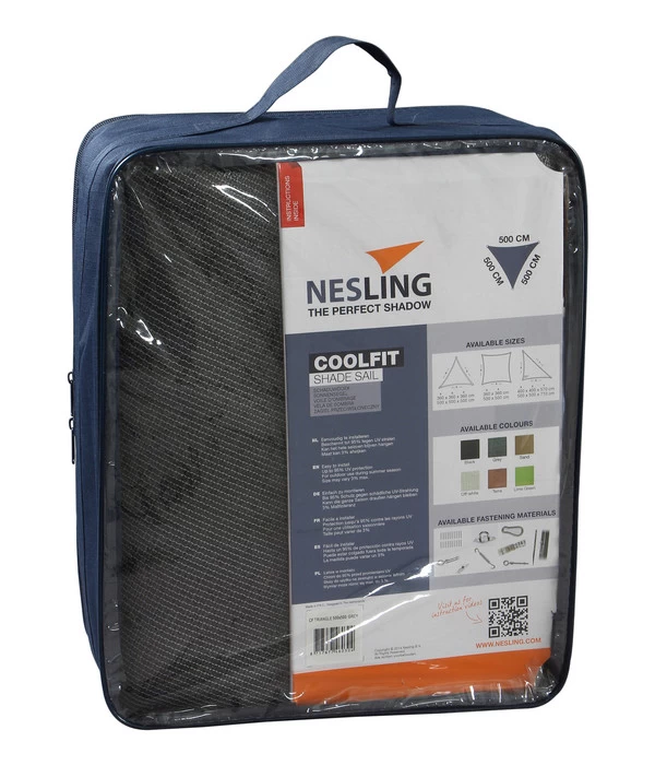 Nesling Sonnensegel Coolfit, Dreieckig, Ca. B500/T500 Cm 3 Nesling Sonnensegel Coolfit, Dreieckig, Ca. B500/T500 Cm – Bild 3