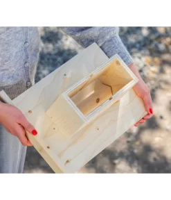 Dehner Natura Futterhaus Rofan, Natur, Inkl. Ständer, Ca. B84,3/H129,7/T84,3 Cm -Gartenbedarf Geschäft 6622872 6622898 6622906 6622922 WE MO 006 NVHRofanKarwendel