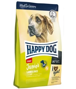 Happy Dog Trockenfutter Für Hunde Giant Junior, Lamm & Reis, 15 Kg
