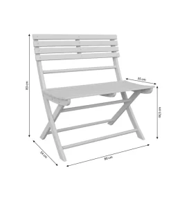 Dehner Klappbank Stavanger, 2-Sitzer -Gartenbedarf Geschäft 6666473 WE BG 001 KlappbankStavanger