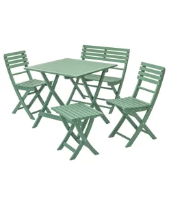 Dehner Klapphocker Stavanger, Ca. B45/H45/T42,6 Cm -Gartenbedarf Geschäft 6666481 WE FS 005 GruppeStavangerGruen 2