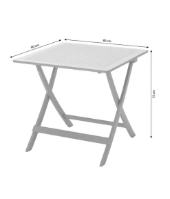 Dehner Klapptisch Stavanger, Ca. B80/H75/T80 Cm -Gartenbedarf Geschäft 6666499 WE BG 001 KlapptischStavanger