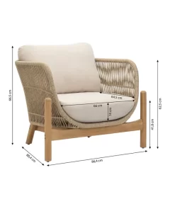 Dehner Sessel Portofino -Gartenbedarf Geschäft 6669774 WE BG 001 DehnerSesselPortofino