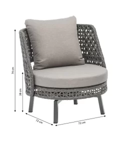 Dehner Balkonset Nizza, 3-teilig -Gartenbedarf Geschäft 6670962 WE BG 001 DehnerBalkonsetNizzaSessel