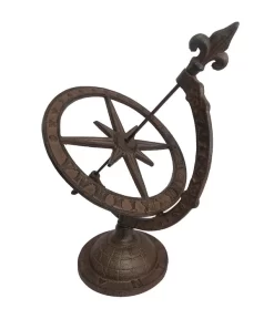 Dehner Gusseisen-Deko-Sonnenuhr, Ca. B33/H34/T24,5 Cm