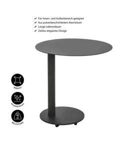 Dehner Beistelltisch Mika, Ca. Ø50/H50 Cm -Gartenbedarf Geschäft 6701015 WE IG 001 BeistelltischMika