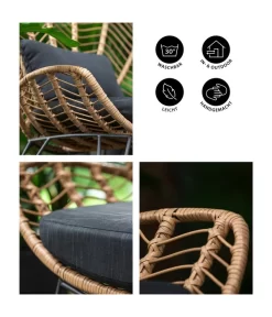 Dehner Geflechtsessel Venezia -Gartenbedarf Geschäft 6701650 WE IG FS 001 DehnerGeflechtsesselVenezia