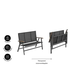 Dehner Klappbank Colmar, 2-Sitzer -Gartenbedarf Geschäft 6701692 WE IG 001 DehnerKlappbankColmar2Sitzer