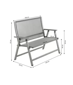 Dehner Klappbank Chicago, 2-Sitzer -Gartenbedarf Geschäft 6701783 WE BG 001 KLAPPBANKCHICAGO