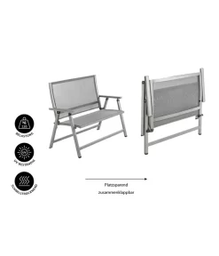 Dehner Klappbank Chicago, 2-Sitzer -Gartenbedarf Geschäft 6701783 WE IG 001 KLAPPBANKCHICAGO