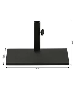 Dehner Balkonschirmständer, 20 Kg -Gartenbedarf Geschäft 6703573 WE BG 001 Balkonschirmstaender