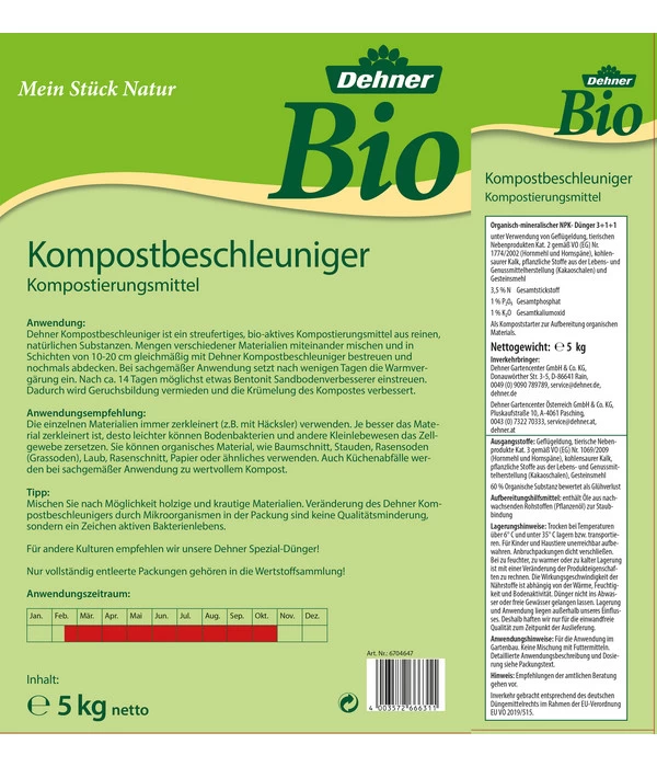 Dehner Bio Kompostbeschleuniger, 5 Kg 2 Dehner Bio Kompostbeschleuniger, 5 Kg – Bild 2