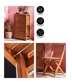 Dehner Balkonset Neapel, 3-teilig -Gartenbedarf Geschäft 6712368 WE IG 001BalkonsetNeapelBraun