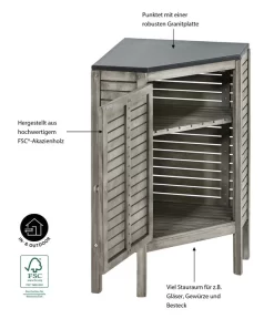Dehner Eckschrank Southampton, Ca. B50/H90/T50 Cm 10 Dehner Eckschrank Southampton, Ca. B50/H90/T50 Cm -Gartenbedarf Geschäft 6713531 WE IG 001 EckschrankSouthamptonGrau