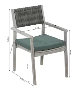 Dehner Stapelstuhl Stockholm -Gartenbedarf Geschäft 6713820 WE BG 001 StapelstuhlStockholm