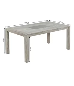 Dehner Tisch Stockholm, Ca. B170/H76/T92,5 Cm -Gartenbedarf Geschäft 6714695 WE BG 001 TischStockholmFINAL