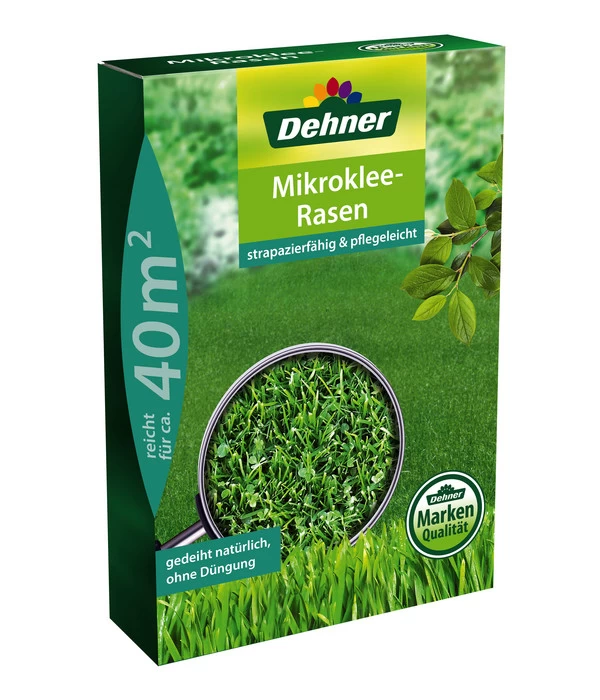Dehner Saatgut Mikroklee-Rasensaatmischung 1 Dehner Saatgut Mikroklee-Rasensaatmischung
