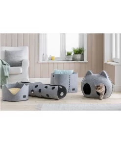 Dehner Lieblinge Katzenspielzeug Spieltunnel Dream Team Two-Stage, Ca. Ø25/B100 Cm -Gartenbedarf Geschäft 6738868 6739643 6739635 6739650 001 Moodbilder