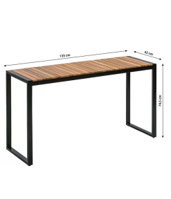 Dehner Balkontisch Chicago Wood, Ca. B133/H74,5/T42 Cm -Gartenbedarf Geschäft 6741797 WE BG 001 BalkontischChicagoWood