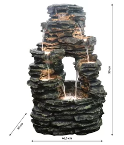 Dehner Polyresin-Gartenbrunnen Salto, Ca. H99 Cm -Gartenbedarf Geschäft 6742464 WE DE 001 DehnerPolyresinBrunnenSalto