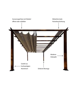 Paragon Outdoor Pavillon Florenz, Ca. B505/H236/T350 Cm 8 Paragon Outdoor Pavillon Florenz, Ca. B505/H236/T350 Cm -Gartenbedarf Geschäft 6752927 WE IG 001 PergolaFlorenz11x16