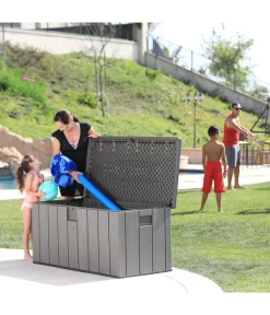 Lifetime Kissenbox Harmony, 570 L -Gartenbedarf Geschäft 6752950 WE MO 007 Kissenbox570LDunkelgrau