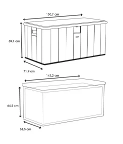 Lifetime Kissenbox Harmony, 570 L -Gartenbedarf Geschäft 6752968 WE FS 004 Kissenbox570LSand