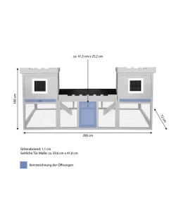 Dehner Nagerheim Happy Home Nottingham, Ca. B200/H100/T72 Cm -Gartenbedarf Geschäft 6767164 WE BG 001 DehnerNagerheimNottinghamMGg
