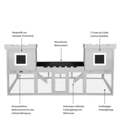 Dehner Nagerheim Happy Home Nottingham, Ca. B200/H100/T72 Cm -Gartenbedarf Geschäft 6767164 WE IG 003 DehnerNagerheimNottinghamMG