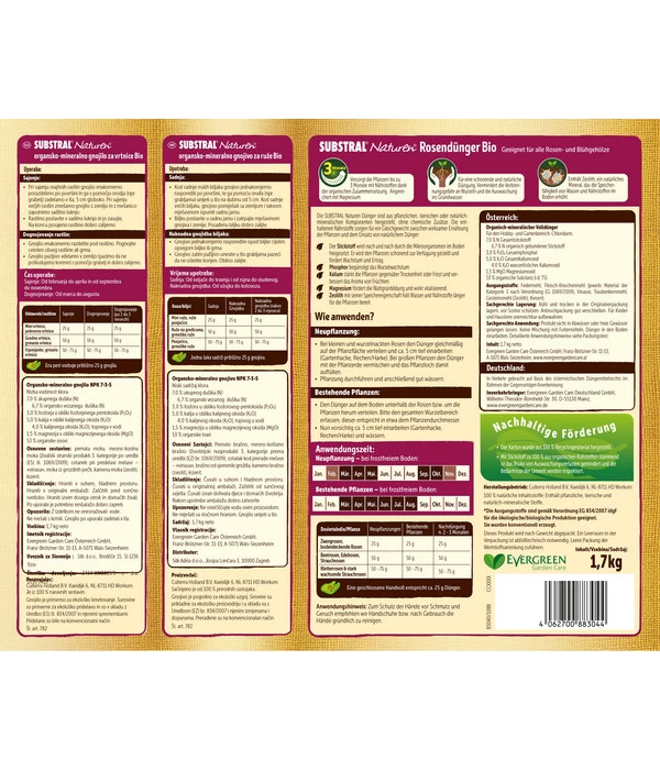 Substral® Naturen® Rosendünger, 1,7 Kg 2 Substral® Naturen® Rosendünger, 1,7 Kg – Bild 2