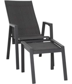 Siena Garden Hocker Savona -Gartenbedarf Geschäft 6776579 WE FS 007 HOCKER SAVONA ANTHRAZIT SCHWARZ