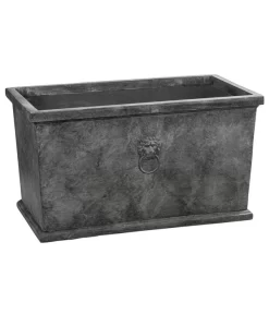 Dehner Leichtbeton-Kasten Windsor, Rechteckig, Grau