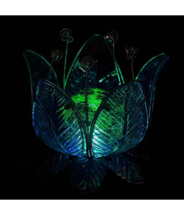 Dehner Solar-Lotus, Ca. Ø18/H17 Cm 2 Dehner Solar-Lotus, Ca. Ø18/H17 Cm – Bild 2