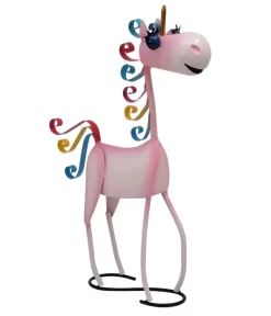 Dehner Metall-Einhorn, Rosa, Ca. H46,5 Cm