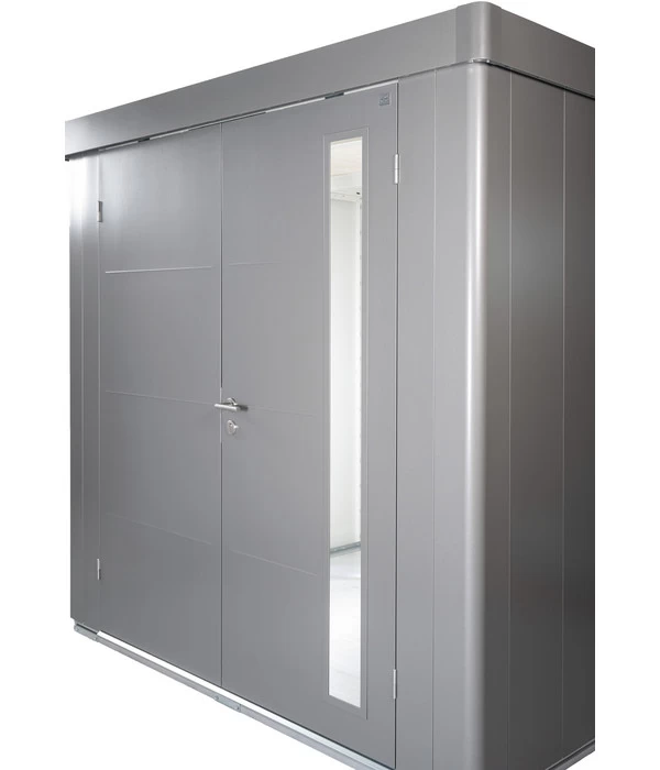 Biohort Gerätehaus Neo 4C, Silber/dunkelgrau 5 Biohort Gerätehaus Neo 4C, Silber/dunkelgrau – Bild 5