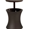 Keter Beistelltisch Pacific Cool Bar, Ca. Ø49,5/H57-82,5 Cm