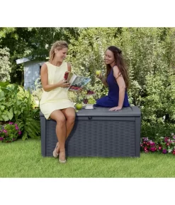 Keter Aufbewahrungsbox Borneo, 416 Liter, Ca. B130/H63/T70 Cm -Gartenbedarf Geschäft 6894935 WE MO 003 KeterAufbewahrungsbox