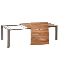Dehner Holz-Ausziehtisch Cleveland, Ca. B160-240/H76/T101 Cm -Gartenbedarf Geschäft 6895387 WE FS 003 AusziehtischClevelandGrauNEU
