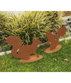 Ferrum Rost-Eichhörnchen Pauline, Ca. 36 Cm -Gartenbedarf Geschäft 6909881 WE MO 001 EichhoernchenFelixundPauline