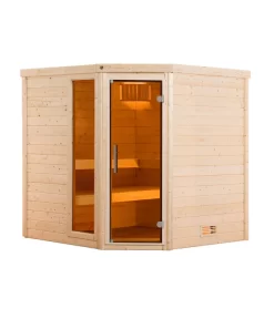 Gartenbedarf Geschäft 28 Weka Sauna Turku Mit Glastür Und Fenster Inkl. Ofen, Ca. B195/H205/T178 Cm