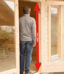 Wolff Finnhaus Gartenhaus Trondheim 70-D, Inkl. Lounge 400 Links, Ca. B960/H256/T390 Cm -Gartenbedarf Geschäft 6931679 WE DE 009 FinnhausTR70D