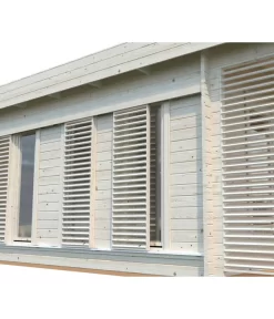 Palmako Gartenhaus Caroline, Ca. B434/H257/T430 Cm -Gartenbedarf Geschäft 6976336 WE DE 001 BBHCarolineNatur