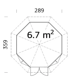 Palmako Pavillon Veronica 2, Ca. B359/H310/T359 Cm -Gartenbedarf Geschäft 6977086 WE BG 001 PalmakoPavillonVeronica