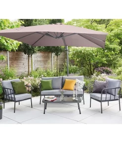 Siena Garden Ampelschirm California N+, Quadratisch, Ca. B250/T250 Cm -Gartenbedarf Geschäft 6987945 WE MO 001 SienaGardenAmpelschirm250x250cmTaupe